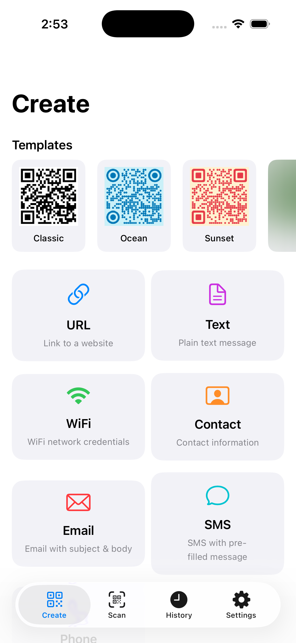 FancyQR app - Create beautiful QR codes